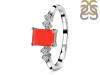 Red Onyx & White Topaz Ring ROX-RDR-2187.