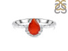 Red Onyx & White Topaz Ring ROX-RDR-2192.