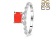 Red Onyx & White Topaz Ring ROX-RDR-2199.