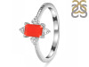 Red Onyx & White Topaz Ring ROX-RDR-2210.