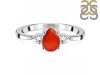 Red Onyx & White Topaz Ring ROX-RDR-2213.