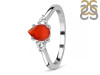 Red Onyx & White Topaz Ring ROX-RDR-2213.