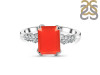 Red Onyx & White Topaz Ring ROX-RDR-2215.