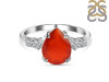 Red Onyx & White Topaz Ring ROX-RDR-2216.