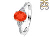 Red Onyx & White Topaz Ring ROX-RDR-2219.