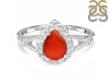Red Onyx & White Topaz Ring ROX-RDR-2243.