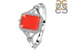 Red Onyx & White Topaz Ring ROX-RDR-2252.