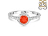 Red Onyx & White Topaz Ring ROX-RDR-2260.