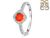 Red Onyx & White Topaz Ring ROX-RDR-2260.