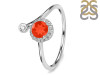 Red Onyx & White Topaz Ring ROX-RDR-2261.