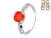 Red Onyx & White Topaz Ring ROX-RDR-2269.