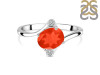 Red Onyx & White Topaz Ring ROX-RDR-3264.