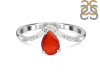 Red Onyx & White Topaz Ring ROX-RDR-2283.
