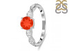 Red Onyx & White Topaz Ring ROX-RDR-2288.