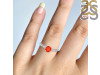 Red Onyx & White Topaz Ring ROX-RDR-2288.