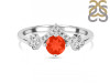 Red Onyx & White Topaz Ring ROX-RDR-2296.