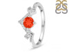 Red Onyx & White Topaz Ring ROX-RDR-2296.