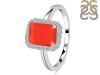 Red Onyx & White Topaz Ring ROX-RDR-2302.