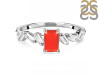 Red Onyx & White Topaz Ring ROX-RDR-2306.