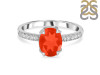 Red Onyx & White Topaz Ring ROX-RDR-2382.