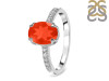 Red Onyx & White Topaz Ring ROX-RDR-2382.