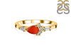 Red Onyx & White Topaz Ring ROX-RDR-2389.