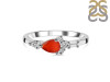 Red Onyx & White Topaz Ring ROX-RDR-2389.