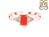 Red Onyx & White Topaz Ring ROX-RDR-2397.