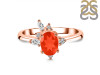 Red Onyx & White Topaz Ring ROX-RDR-2398.