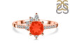 Red Onyx & White Topaz Ring ROX-RDR-2404.