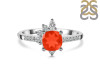 Red Onyx & White Topaz Ring ROX-RDR-2404.