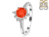 Red Onyx & White Topaz Ring ROX-RDR-2404.