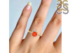 Red Onyx & White Topaz Ring ROX-RDR-2404.