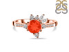 Red Onyx & White Topaz Ring ROX-RDR-2406.