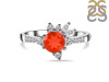 Red Onyx & White Topaz Ring ROX-RDR-2406.