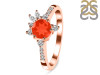 Red Onyx & White Topaz Ring ROX-RDR-2406.