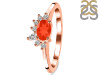 Red Onyx & White Topaz Ring ROX-RDR-2418.
