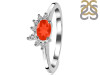 Red Onyx & White Topaz Ring ROX-RDR-2418.