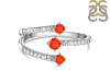Red Onyx & White Topaz Ring ROX-RDR-2520.