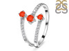 Red Onyx & White Topaz Ring ROX-RDR-2520.