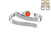 Red Onyx & White Topaz Ring ROX-RDR-2526.