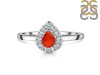 Red Onyx & White Topaz Ring ROX-RDR-2535.