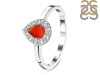 Red Onyx & White Topaz Ring ROX-RDR-2535.