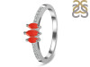 Red Onyx & White Topaz Ring ROX-RDR-2540.