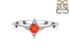 Red Onyx & White Topaz Ring ROX-RDR-2541.