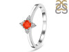 Red Onyx & White Topaz Ring ROX-RDR-2541.