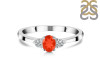 Red Onyx & White Topaz Ring ROX-RDR-2542.
