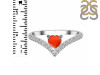 Red Onyx & White Topaz Ring ROX-RDR-2749.