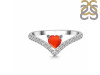 Red Onyx & White Topaz Ring ROX-RDR-2749.