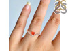 Red Onyx & White Topaz Ring ROX-RDR-2749.